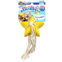 Латексная игрушка с хлопковыми зубными нитями "Морская звезда" для собак