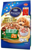 Натуральный комбинированный корм PRESENT оздоровительный для собак 7+ с морскими кубиками и пониженным содержанием жиров, 720 г