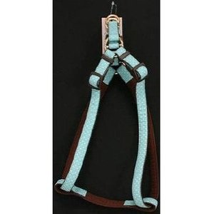 Шлейка для собак / Шлейка ультрамягкая в стиле эпохи наполеоновского амира, размер M, цвет: голубой.