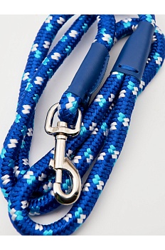Эластичный поводок-спандер с функцией гашения рывков собаки, цвет синий, размер M