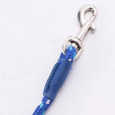 Поводок-спандер эластичный с функцией гашения рывков собаки, синий, размер S