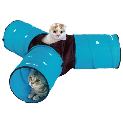 Тоннель-конструктор с функцией вариативной архитектуры тоннеля для кошек