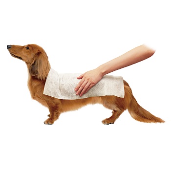Влажные полотенца для экспресс купания для мелких пород собак, 28 штук