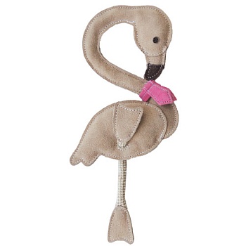 Суперкожаная игрушка "Фламинго" для собак