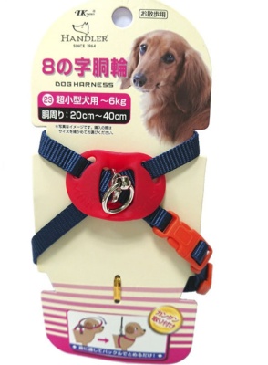 Шлейка для собак 'Легко Надеть' с защитным механизмом от перекручивания. Размер SS. Синяя