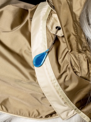 Дождевик спортивная курточка трансформер светоотражающая. Размер S. Цвет бежевый хаки. Унисекс