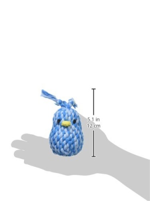 Плетеная игрушка с латексным мячом (птичка)